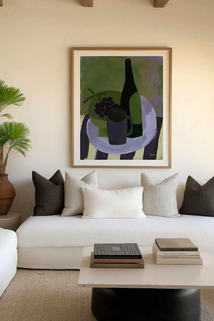 Green Still Life by Marco Marella | Art Print from Olive et Oriel where you can shop wallpaper and artworks online