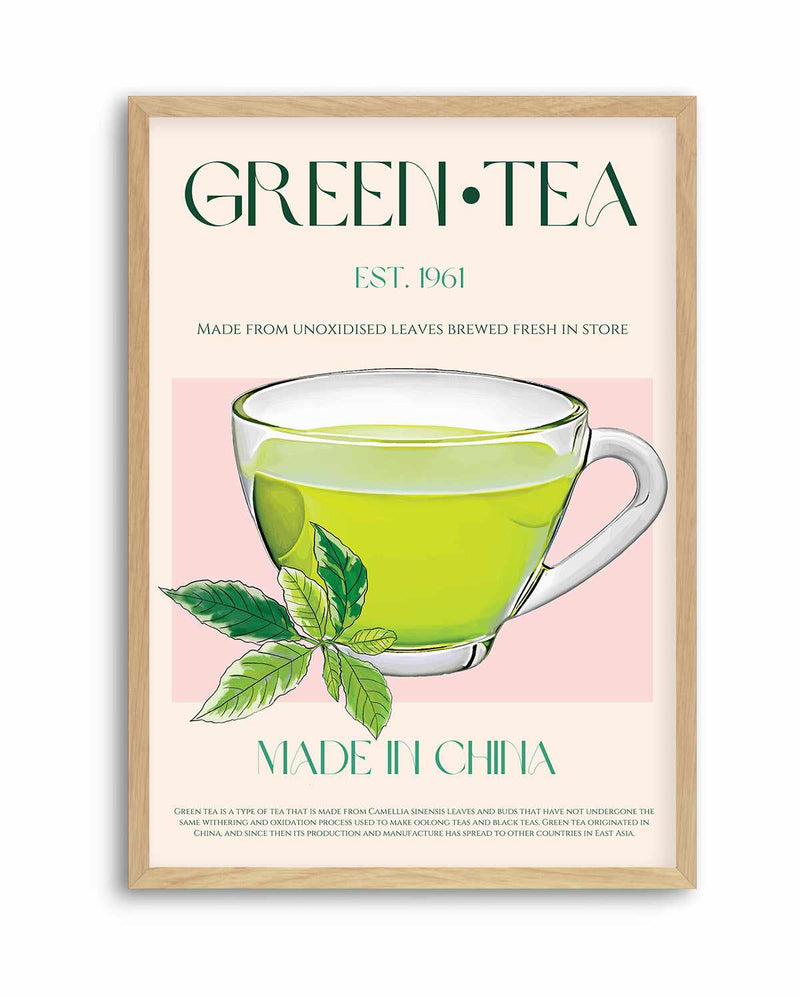 Green Tea By Nazma Khokbar | Art Print