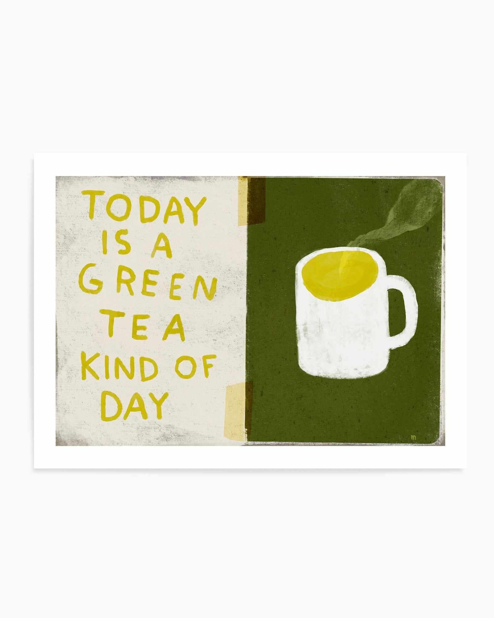 Green Tea Day by Marco Marella | Art Print from Olive et Oriel where you can shop wallpaper and artworks online