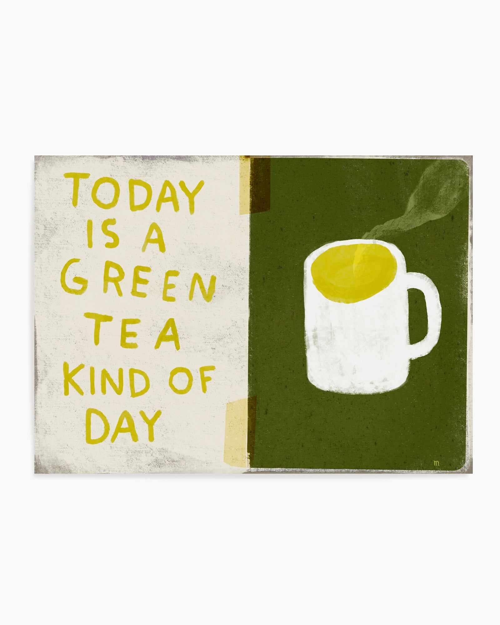 Green Tea Day by Marco Marella | Art Print from Olive et Oriel where you can shop wallpaper and artworks online