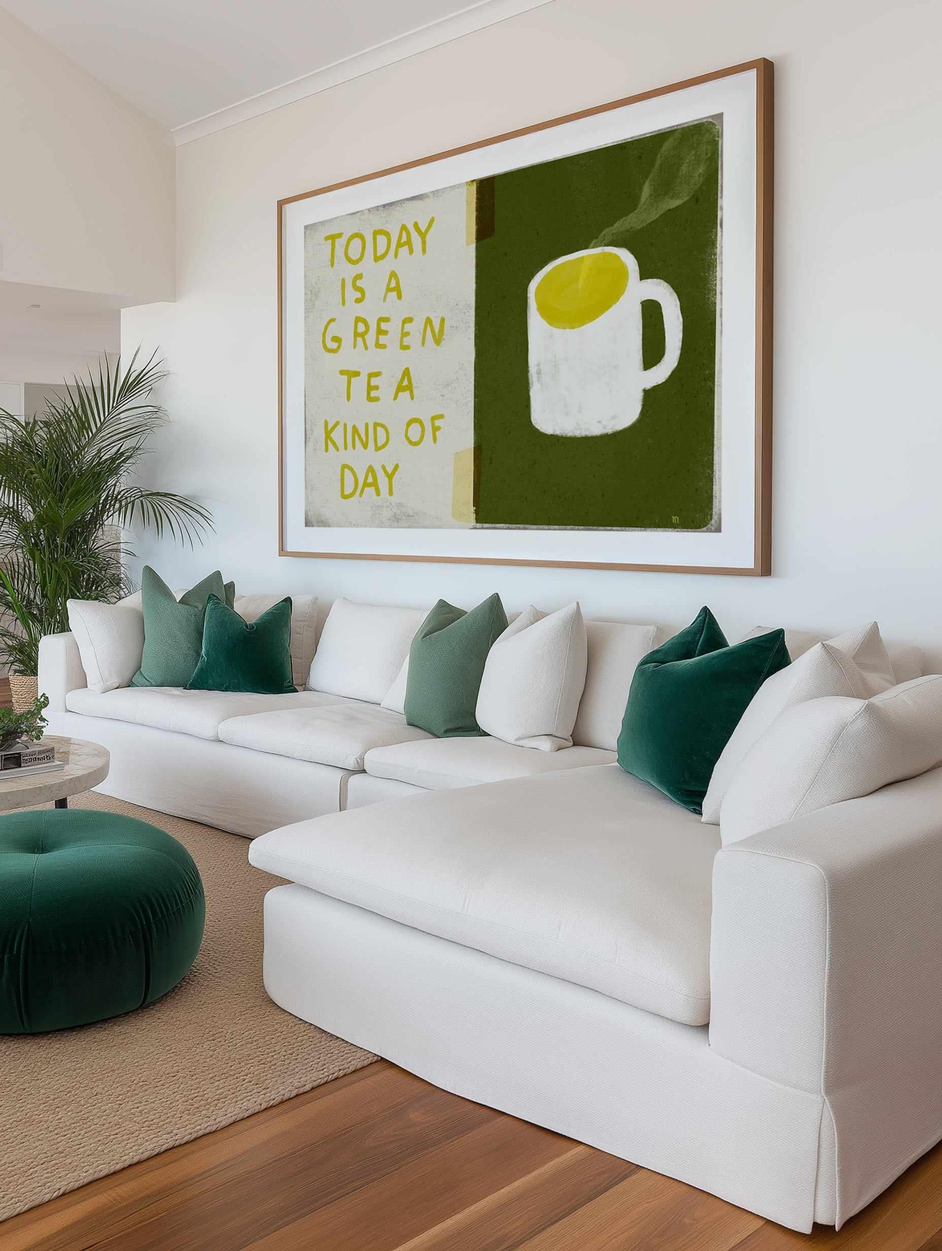 Green Tea Day by Marco Marella | Art Print from Olive et Oriel where you can shop wallpaper and artworks online