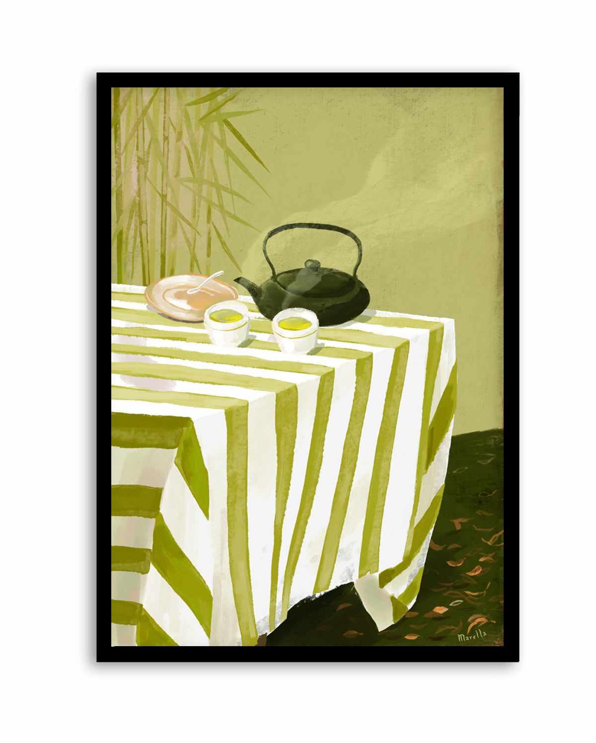 Green Tea Garden by Marco Marella | Art Print from Olive et Oriel where you can shop wallpaper and artworks online