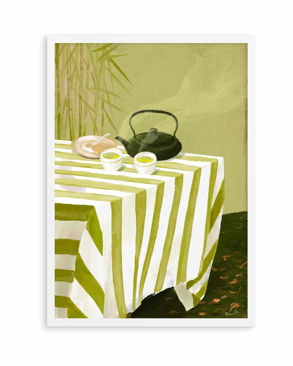 Green Tea Garden by Marco Marella | Art Print from Olive et Oriel where you can shop wallpaper and artworks online