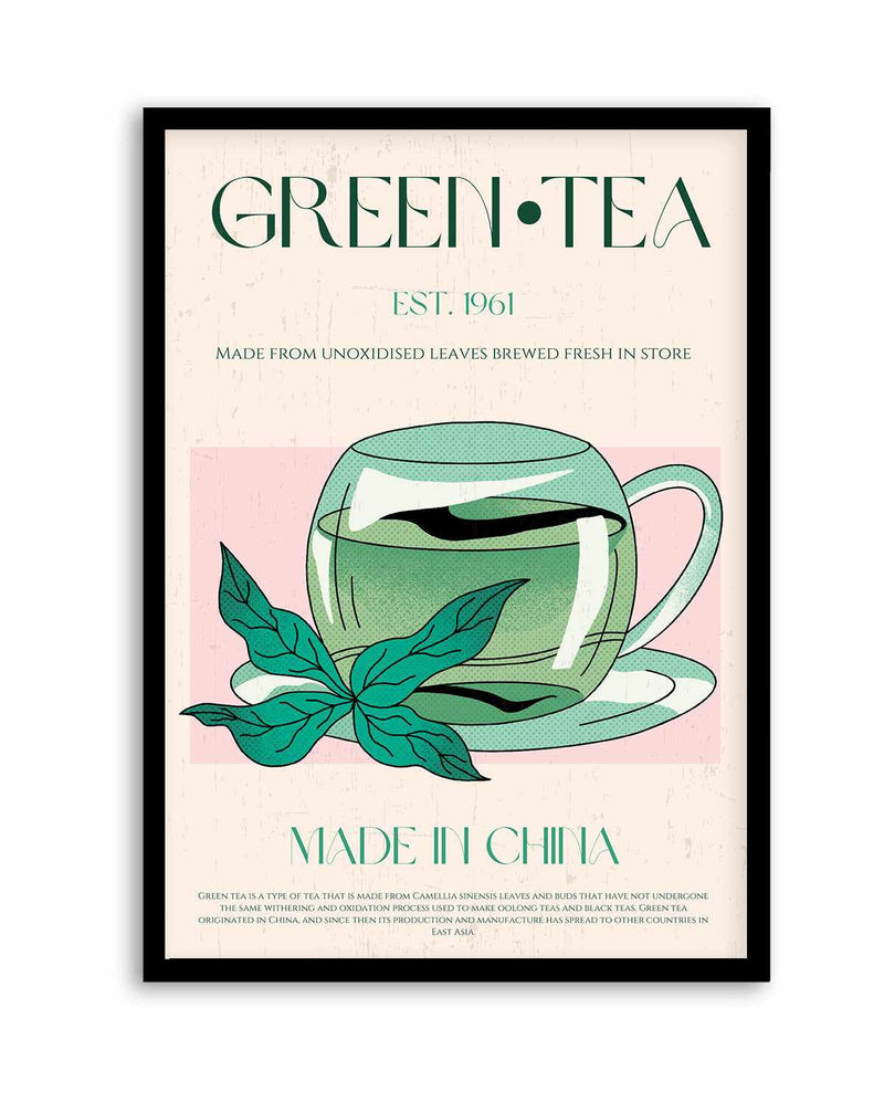 Green Tea No 01 By Nazma Khokbar | Art Print