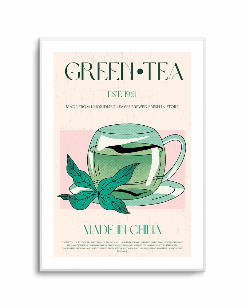 Green Tea No 01 By Nazma Khokbar | Art Print