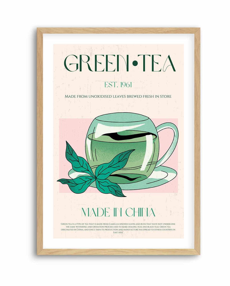 Green Tea No 01 By Nazma Khokbar | Art Print