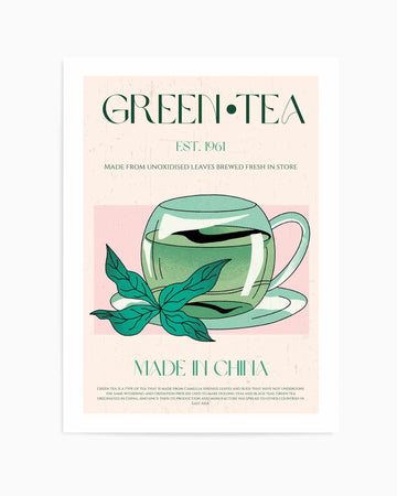 Green Tea No 01 By Nazma Khokbar | Art Print from Olive et Oriel where you can shop wallpaper and artworks online