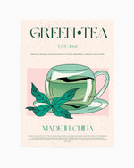 Green Tea No 01 By Nazma Khokbar | Art Print