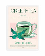 Green Tea No 01 By Nazma Khokbar | Art Print