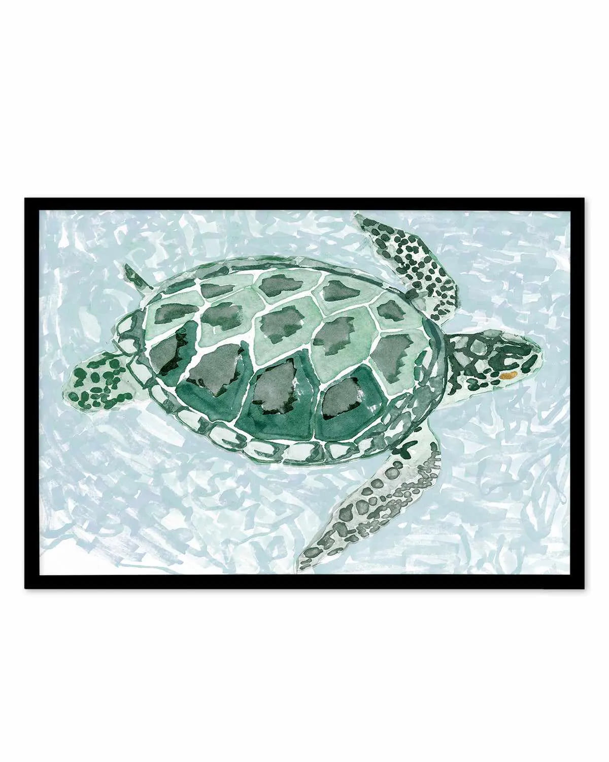 Green Turtle I Art Print from Olive et Oriel where you can shop wallpaper and artworks online