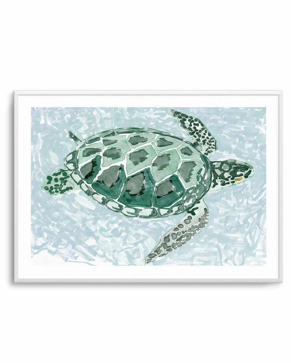 Green Turtle I Art Print from Olive et Oriel where you can shop wallpaper and artworks online