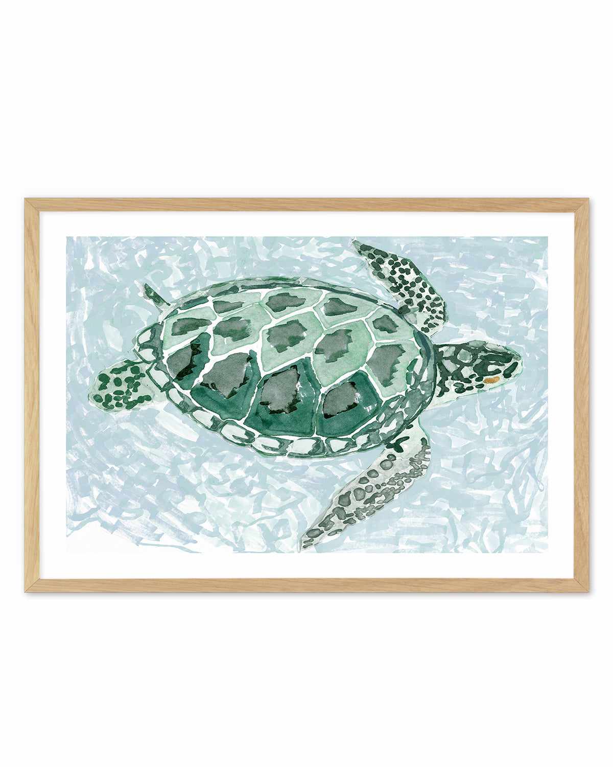 Green Turtle I Art Print