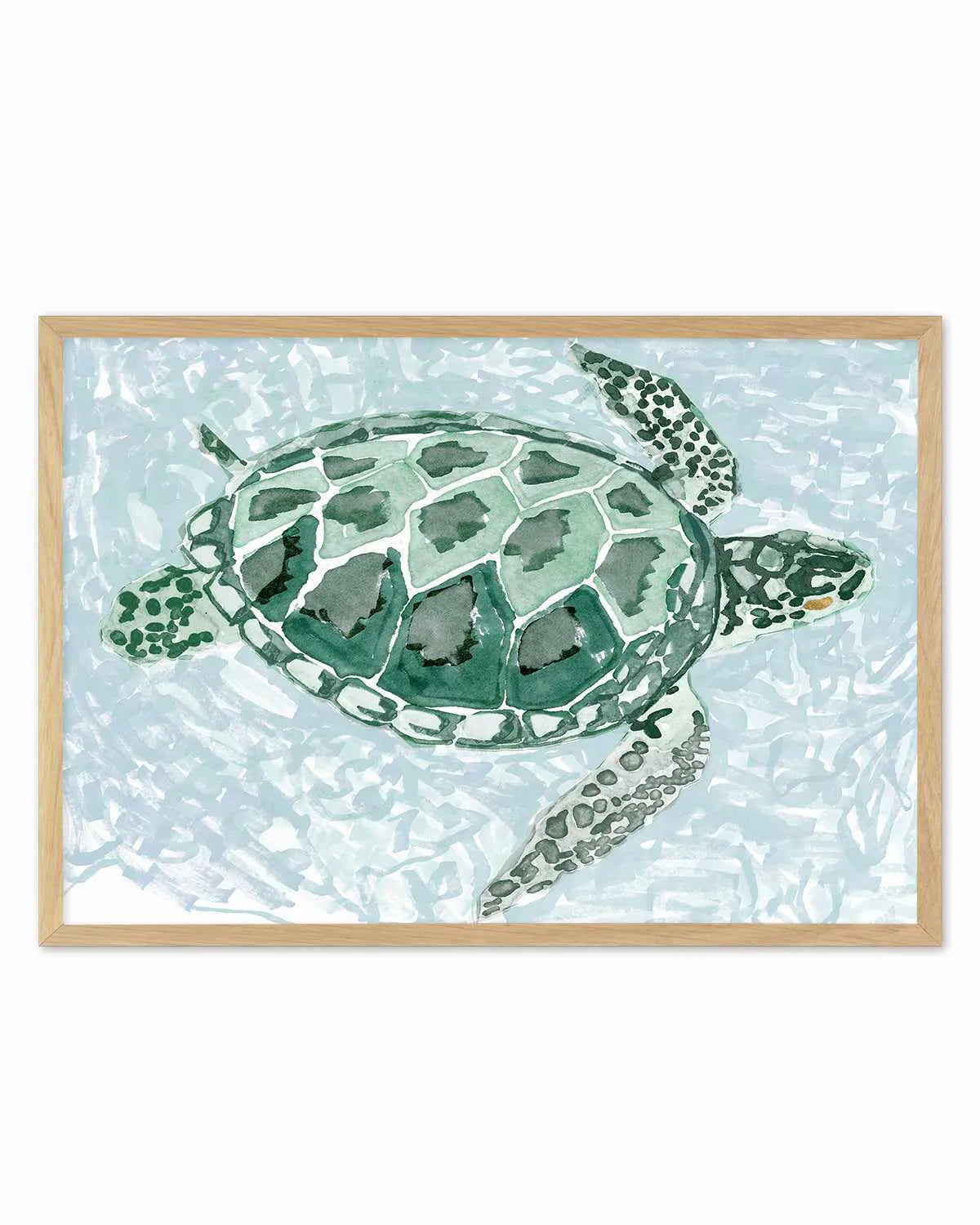 Green Turtle I Art Print from Olive et Oriel where you can shop wallpaper and artworks online