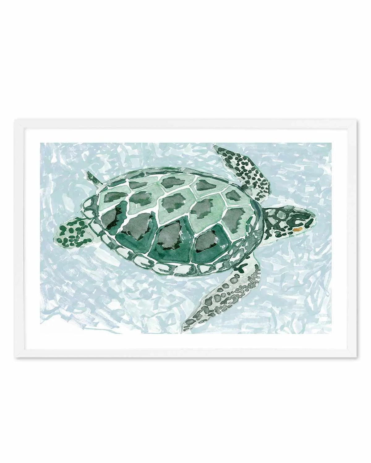 Green Turtle I Art Print from Olive et Oriel where you can shop wallpaper and artworks online
