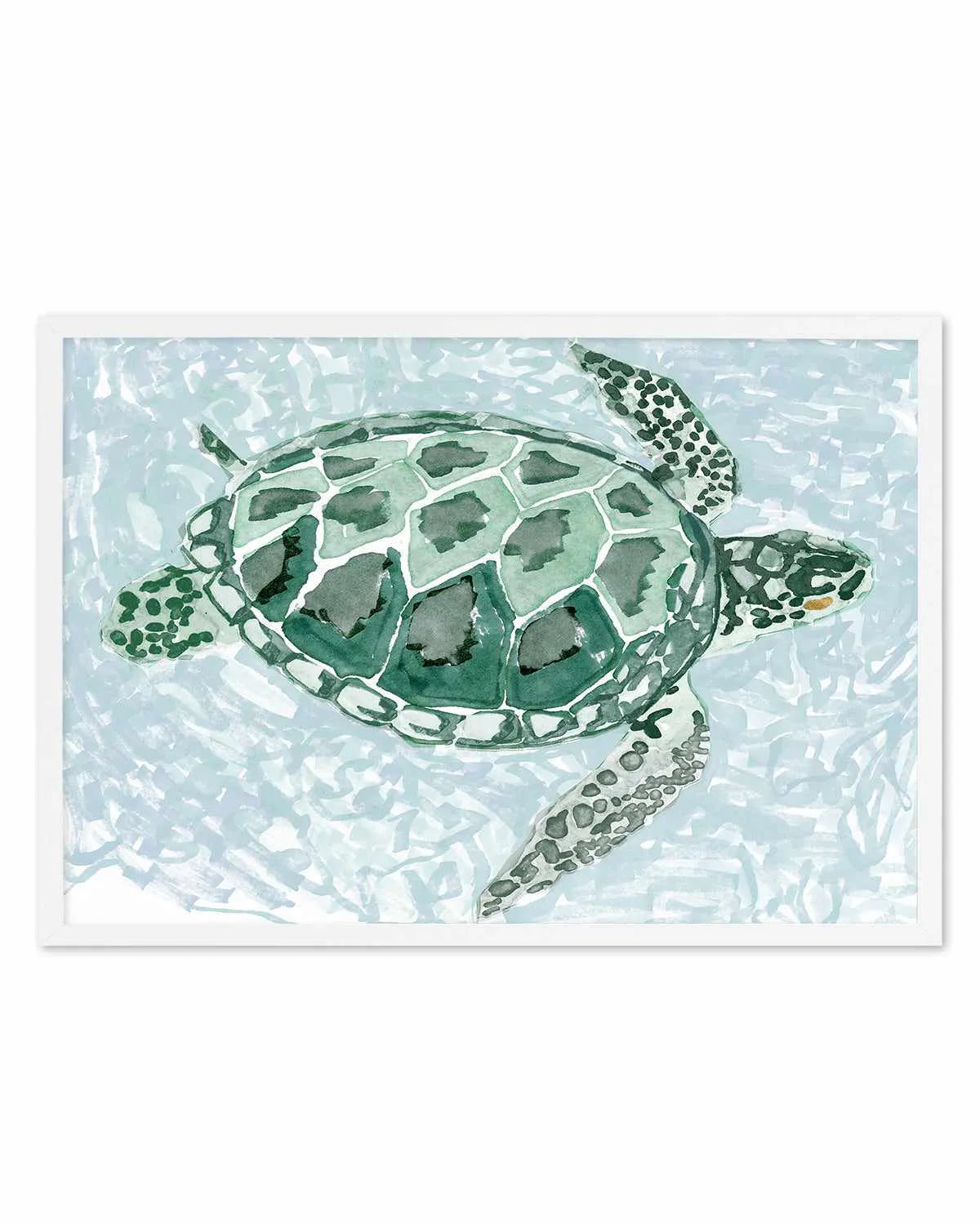 Green Turtle I Art Print from Olive et Oriel where you can shop wallpaper and artworks online