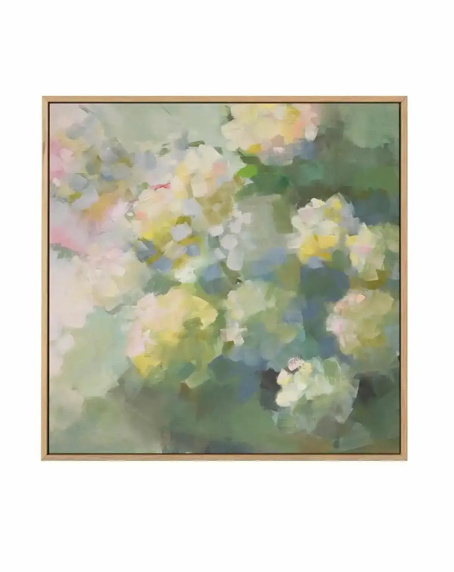 Green Floral by Jenny Westenhofer | Framed Canvas Art Print from Olive et Oriel where you can shop wallpaper and artworks online
