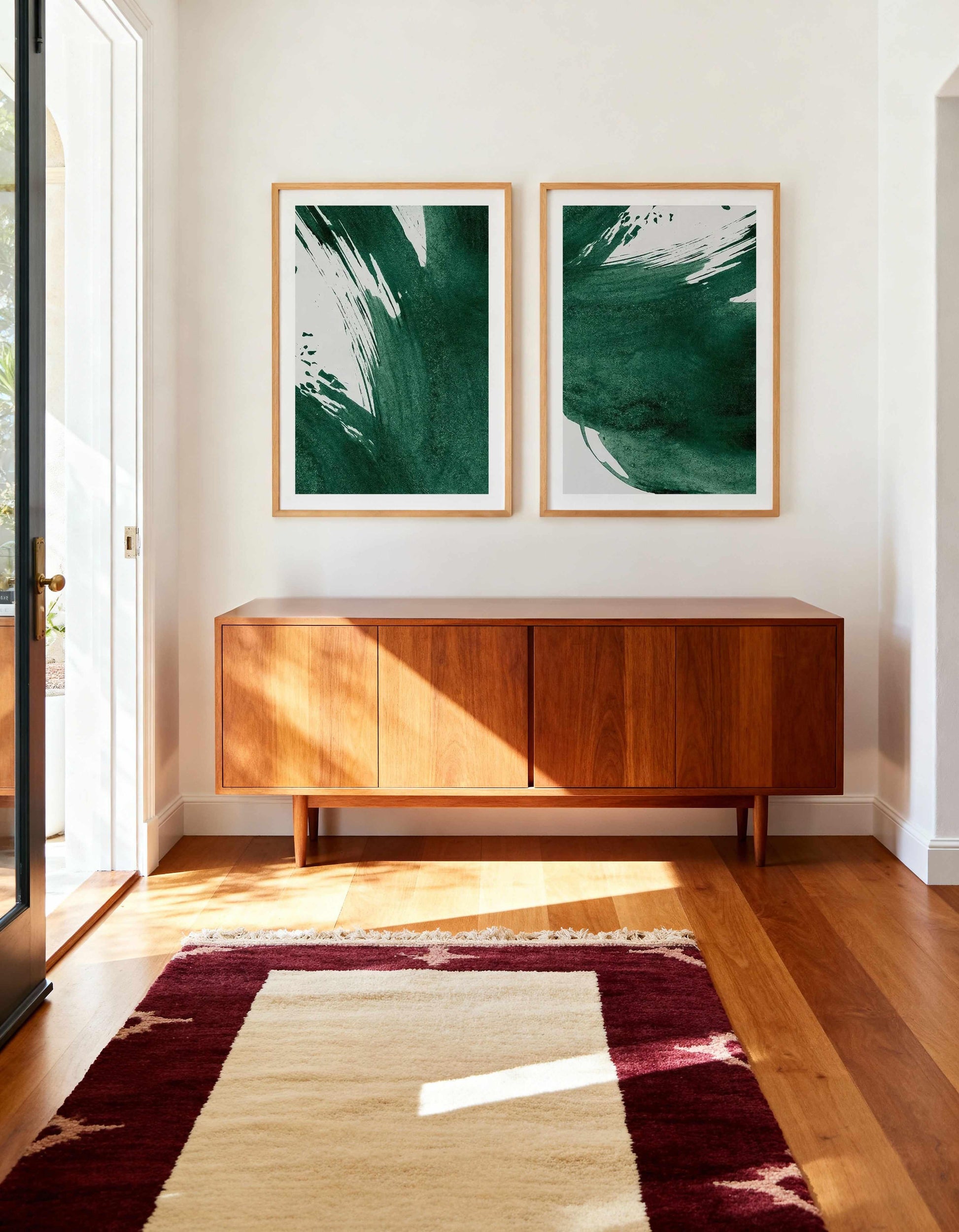 Green Paint Splash I & II Art Print Set of 2 | Matching Wall Art from Olive et Oriel where you can shop wallpaper and artworks online