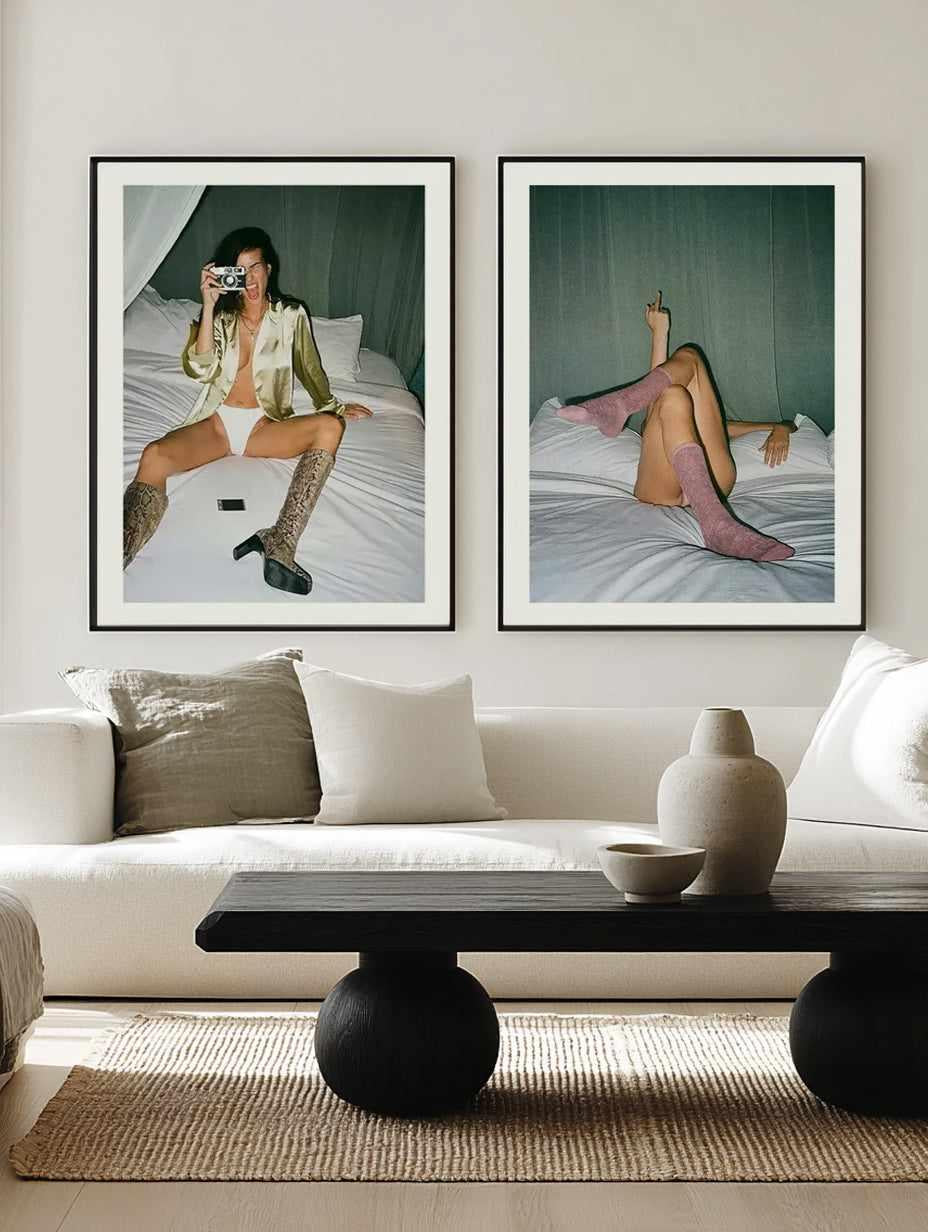 Green Room I & II by Amy Hallam Art Print Set of 2 | Matching Wall Art