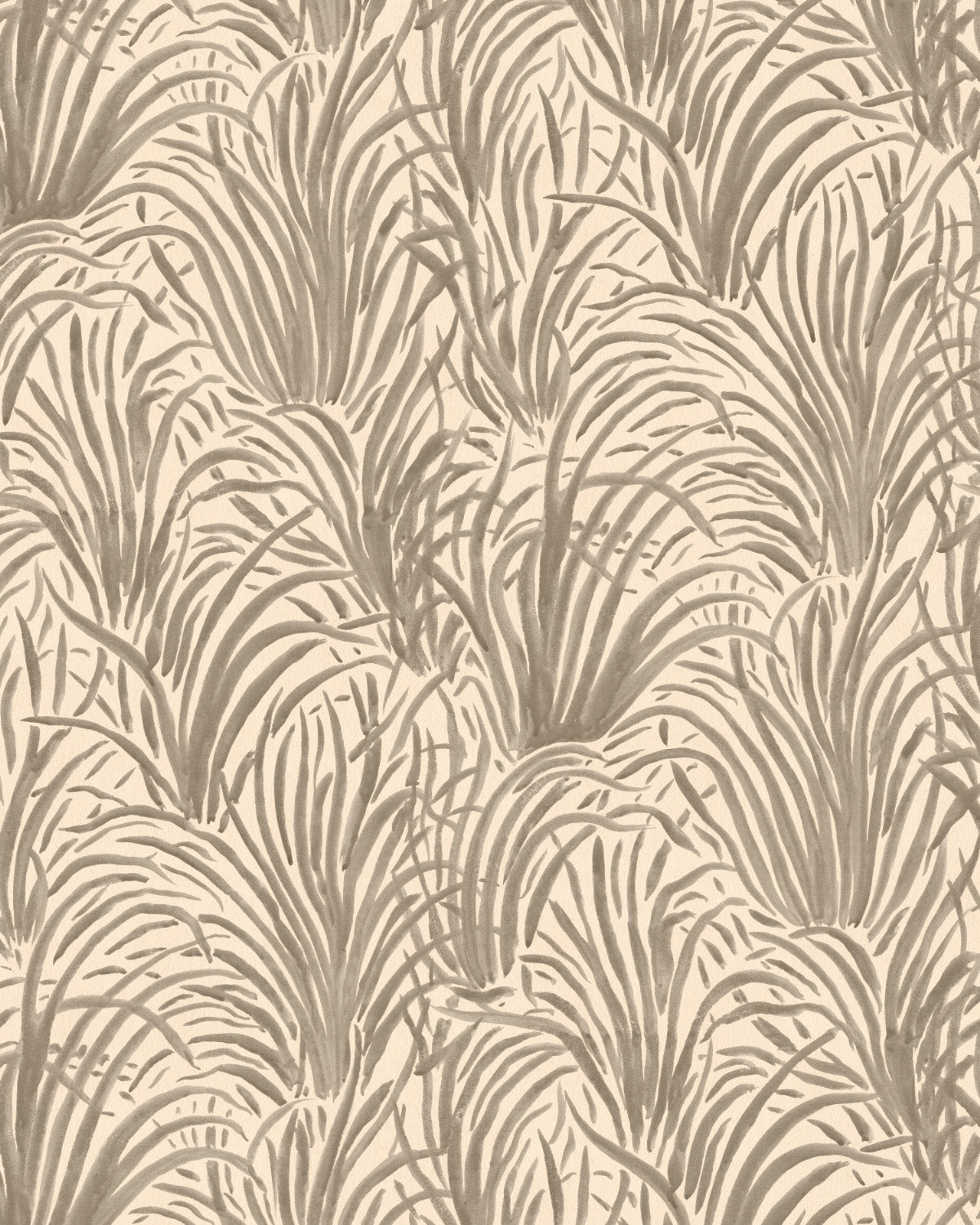 Coastal Luxe Grass in Greige Wallpaper