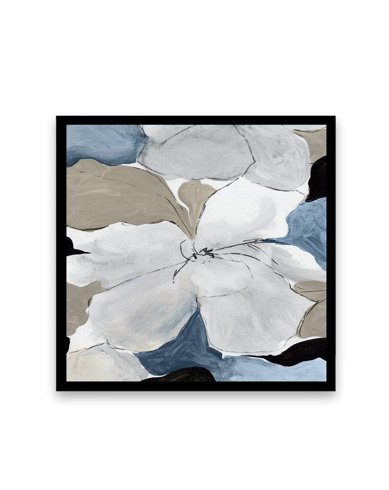 Grey Flowers I SQ Art Print