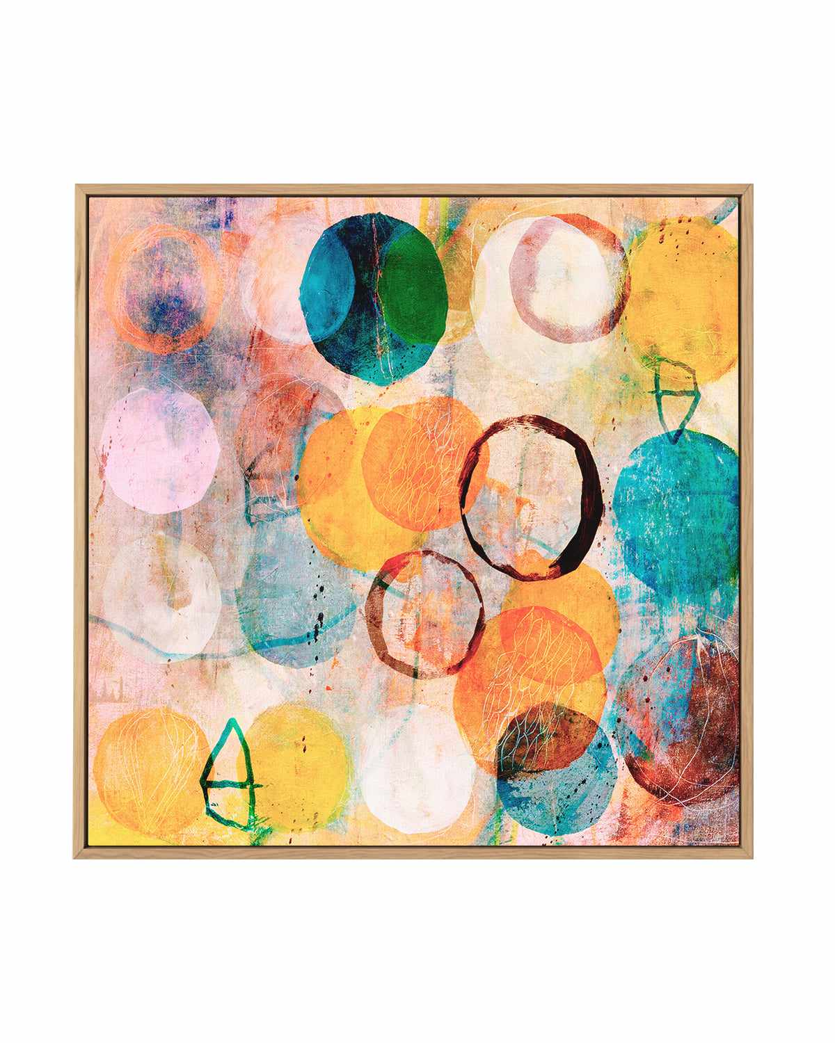 Groove by Antonia Tzenova | Framed Canvas Art Print