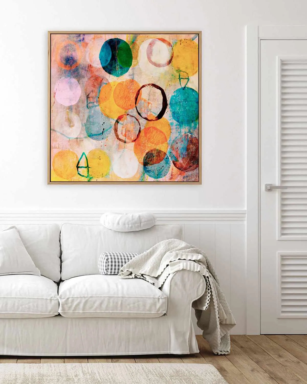 Groove by Antonia Tzenova | Framed Canvas Art Print from Olive et Oriel where you can shop wallpaper and artworks online