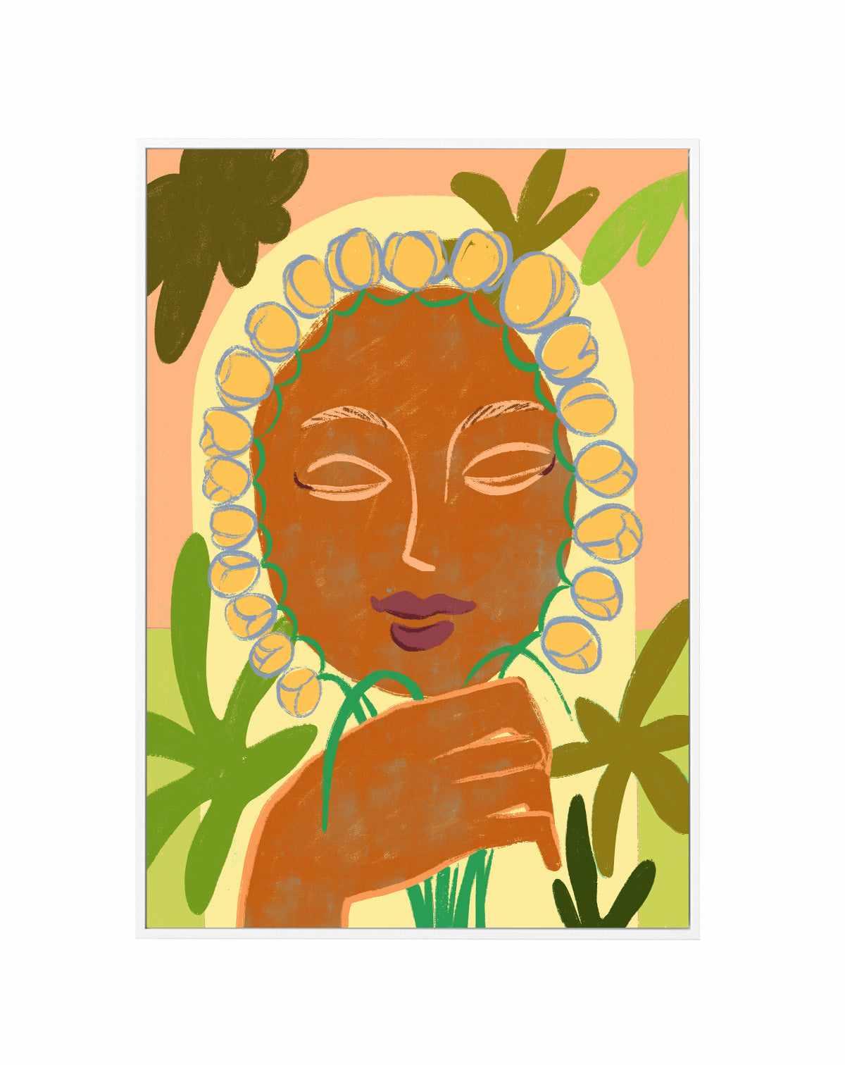 Grow Well by Arty Guava | Framed Canvas Art Print from Olive et Oriel where you can shop wallpaper and artworks online