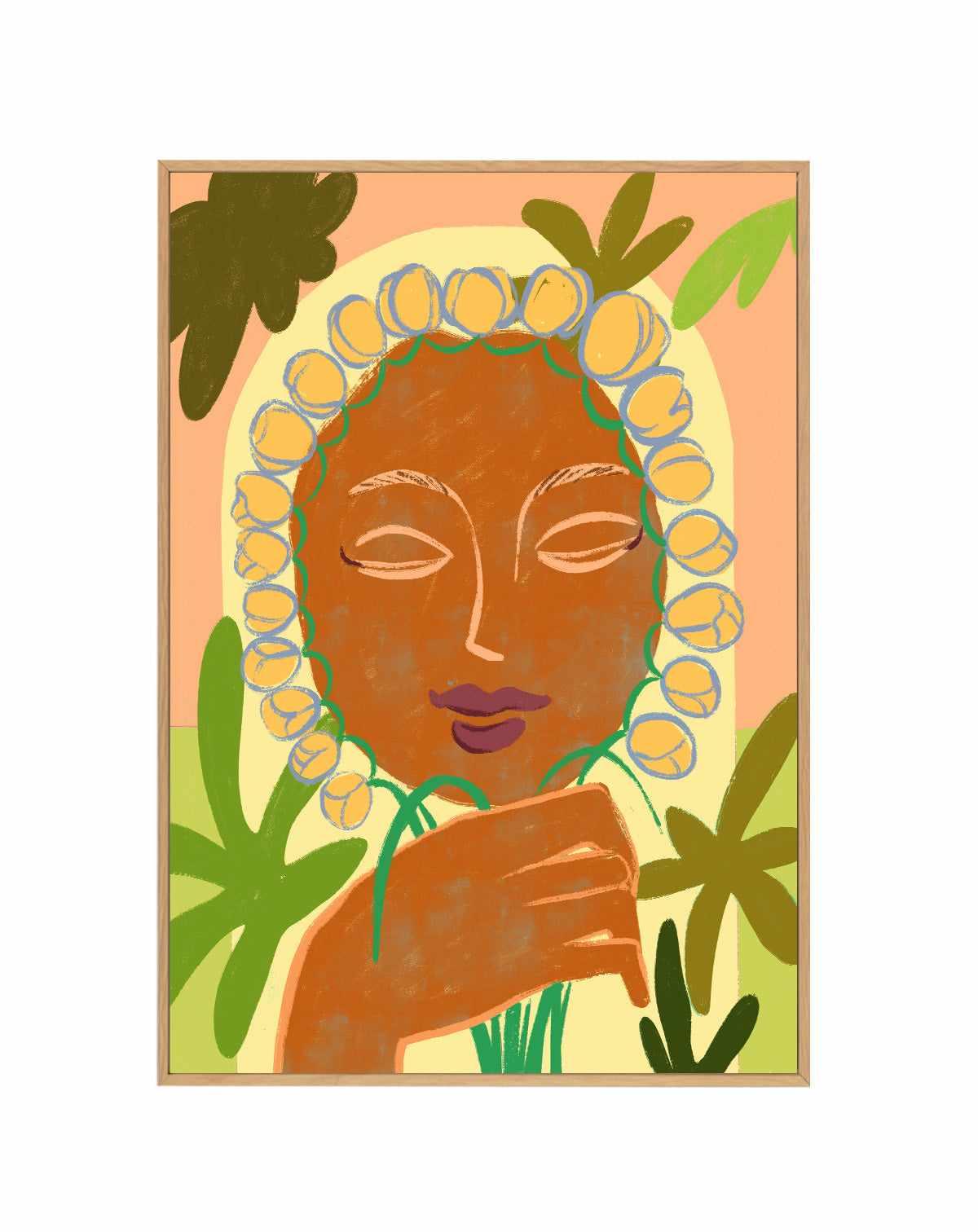 Grow Well by Arty Guava | Framed Canvas Art Print from Olive et Oriel where you can shop wallpaper and artworks online