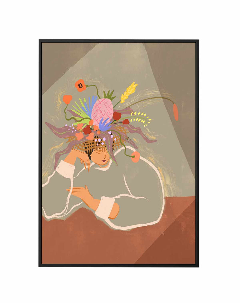 Growing by Arty Guava | Framed Canvas Art Print