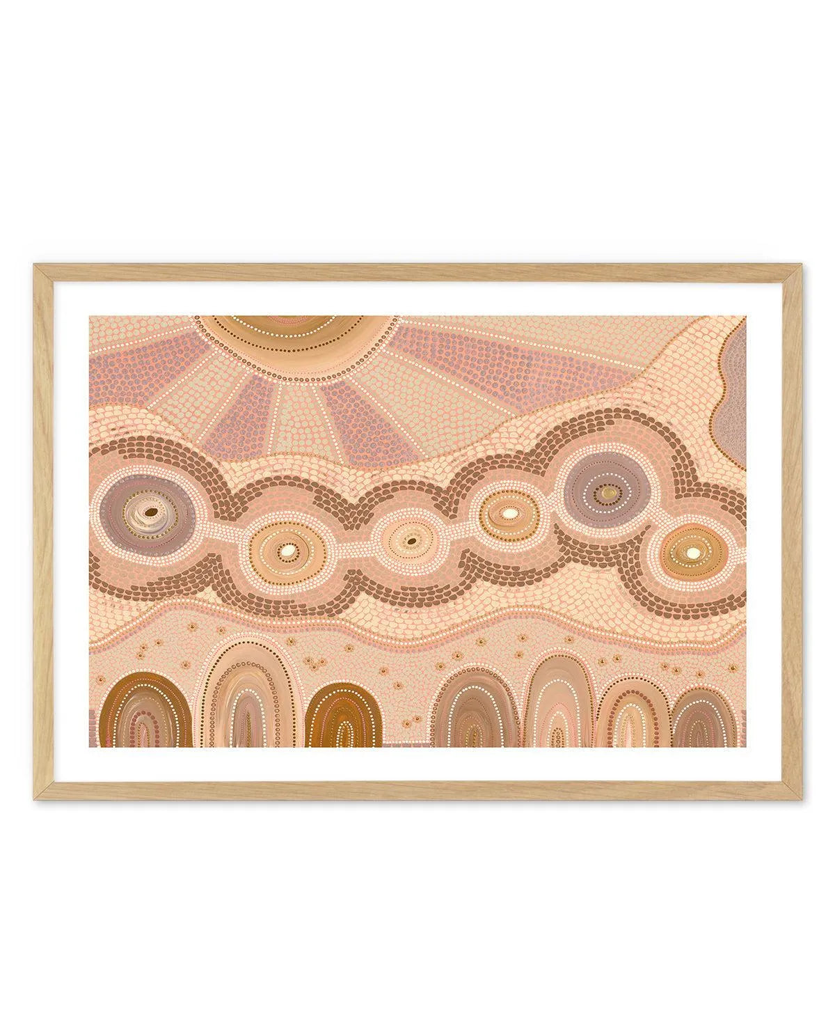 Growing Connections By Domica Hill Art Print-PRINT-Olive et Oriel-Domica Hill-A5 | 5.8" x 8.3" | 14.8 x 21cm-Oak-With White Border-Buy-Australian-Art-Prints-Online-with-Olive-et-Oriel-Your-Artwork-Specialists-Austrailia-Decorate-With-Coastal-Photo-Wall-Art-Prints-From-Our-Beach-House-Artwork-Collection-Fine-Poster-and-Framed-Artwork