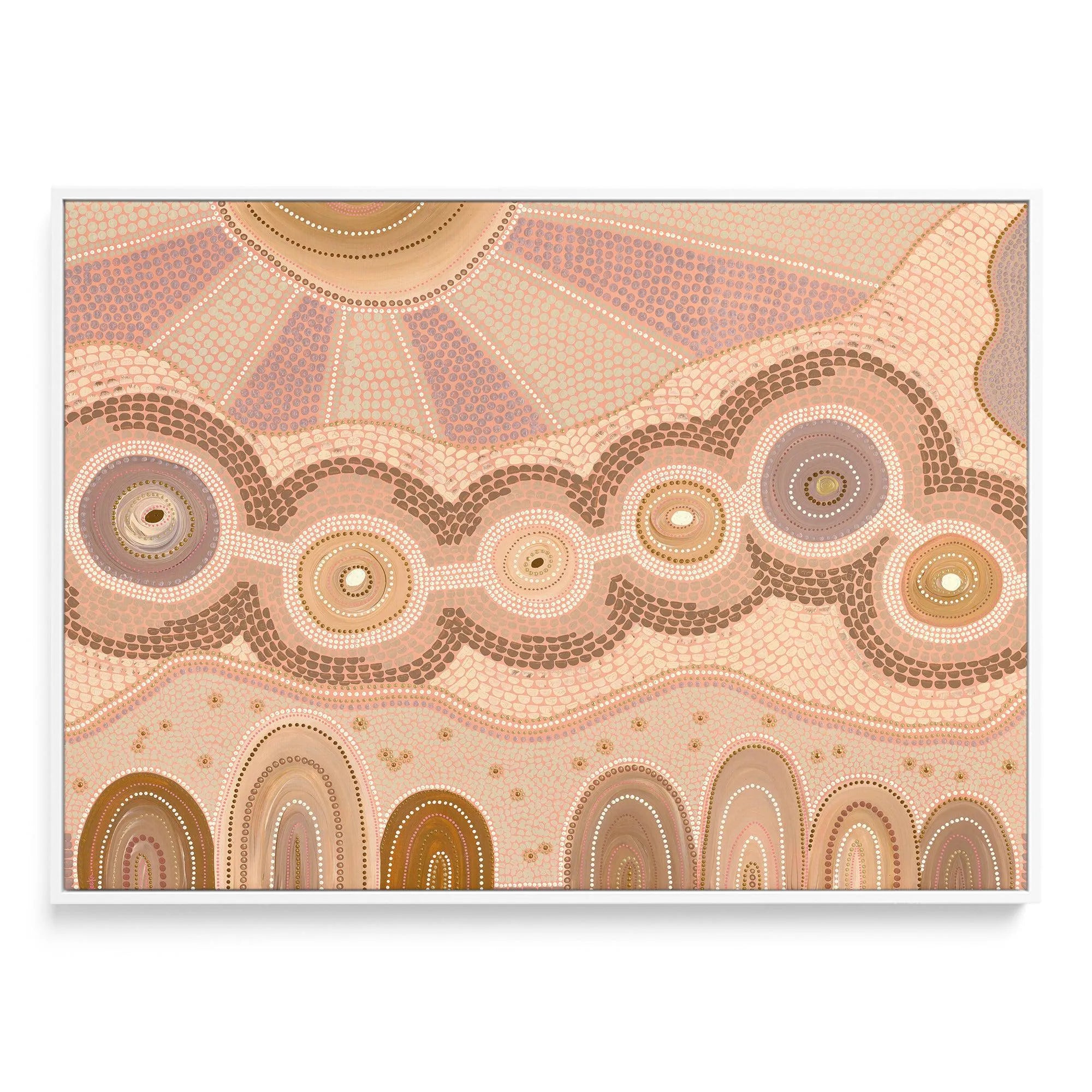 Growing Connections by Domica Hill | Framed Canvas-CANVAS-You can shop wall art online with Olive et Oriel for everything from abstract art to fun kids wall art. Our beautiful modern art prints and canvas art are available from large canvas prints to wall art paintings and our proudly Australian artwork collection offers only the highest quality framed large wall art and canvas art Australia - You can buy fashion photography prints or Hampton print posters and paintings on canvas from Olive et O