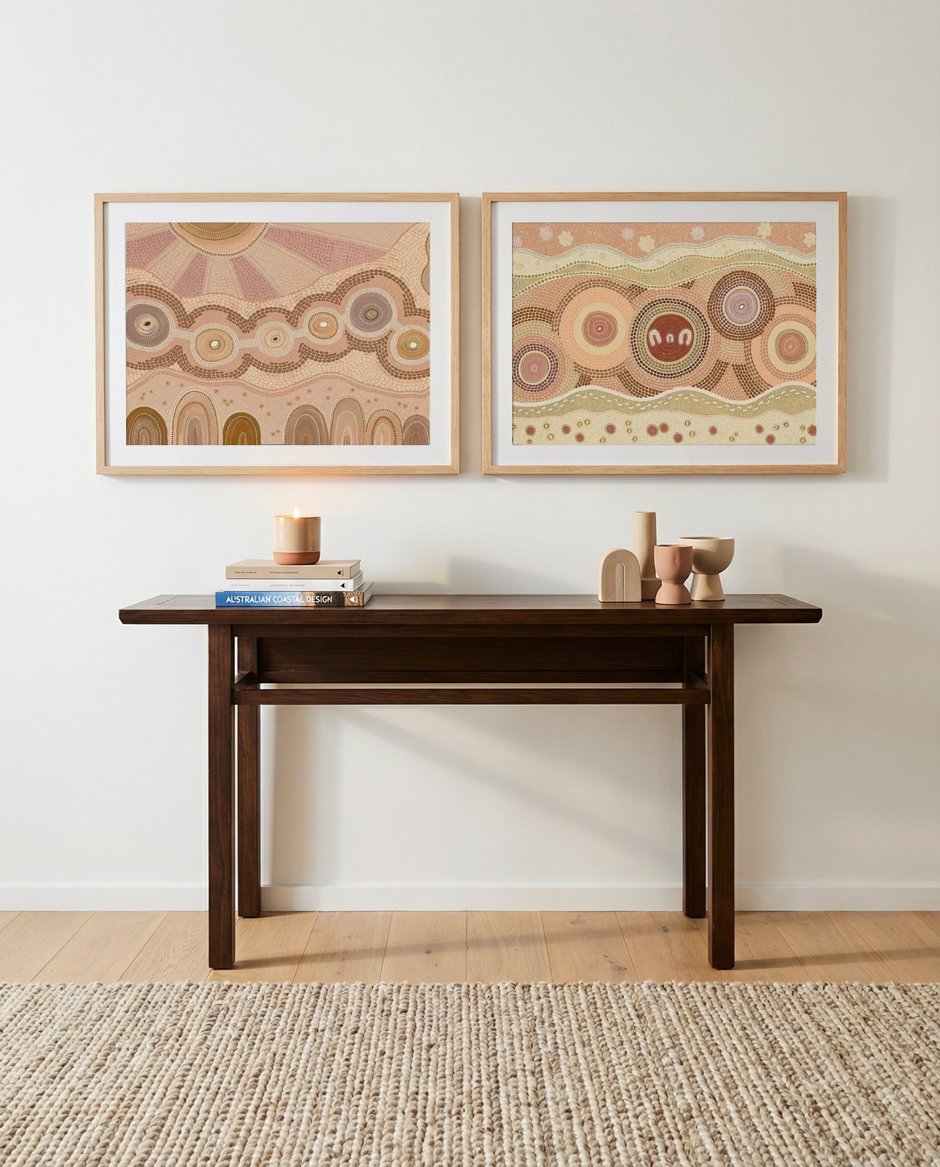Growing Connections & Together by Domica Hill Art Print Set of 2 | Matching Wall Art