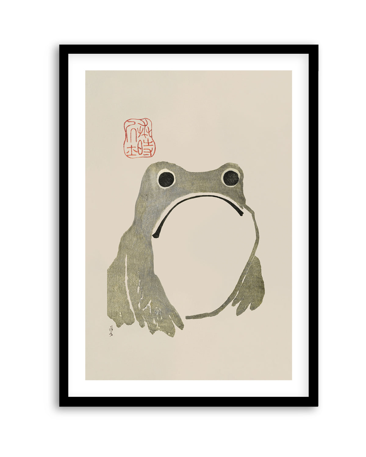Grumpy Frog I Original | Art Print