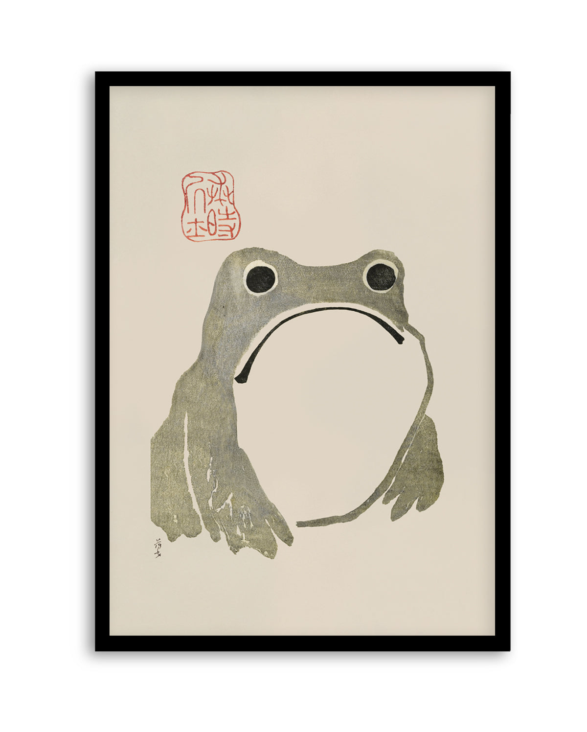 Grumpy Frog I Original | Art Print