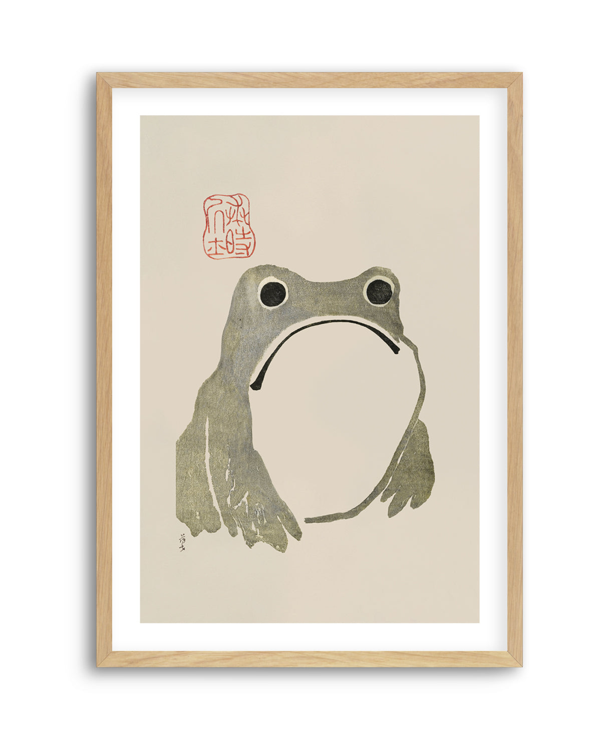 Grumpy Frog I Original | Art Print