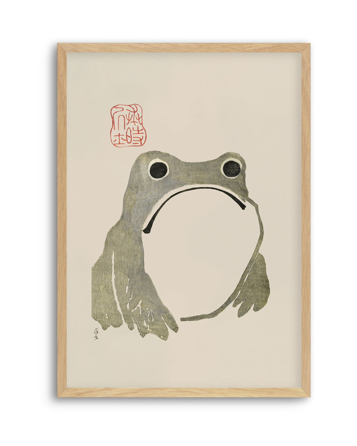 Grumpy Frog I Original | Art Print