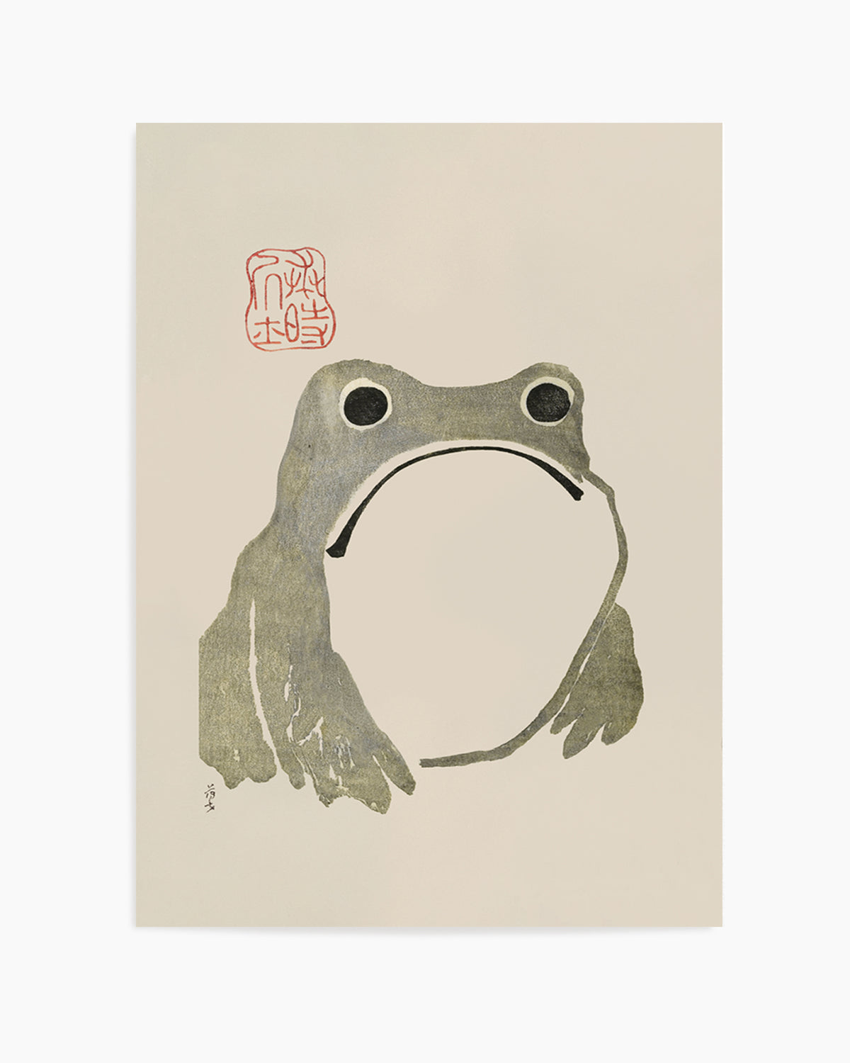 Grumpy Frog I Original | Art Print