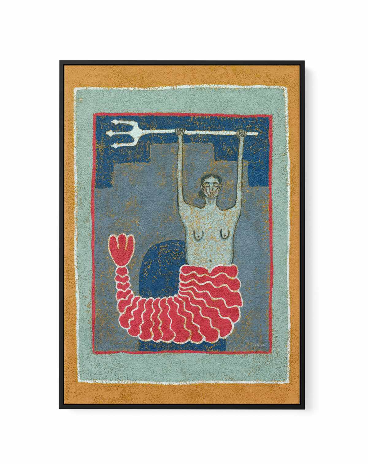 Guardian of the sea I by Julie Celina | Framed Canvas Art Print