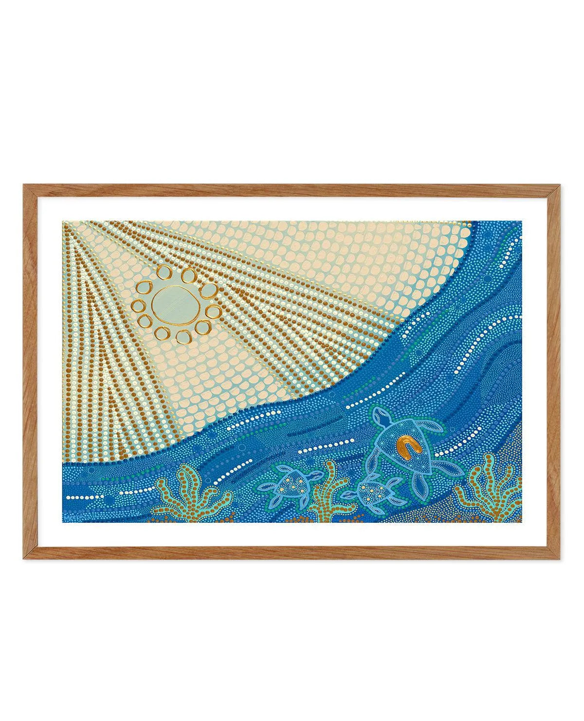 Guided By Grandma By Domica Hill Art Print-PRINT-Olive et Oriel-Domica Hill-50x70 cm | 19.6" x 27.5"-Walnut-With White Border-Buy-Australian-Art-Prints-Online-with-Olive-et-Oriel-Your-Artwork-Specialists-Austrailia-Decorate-With-Coastal-Photo-Wall-Art-Prints-From-Our-Beach-House-Artwork-Collection-Fine-Poster-and-Framed-Artwork