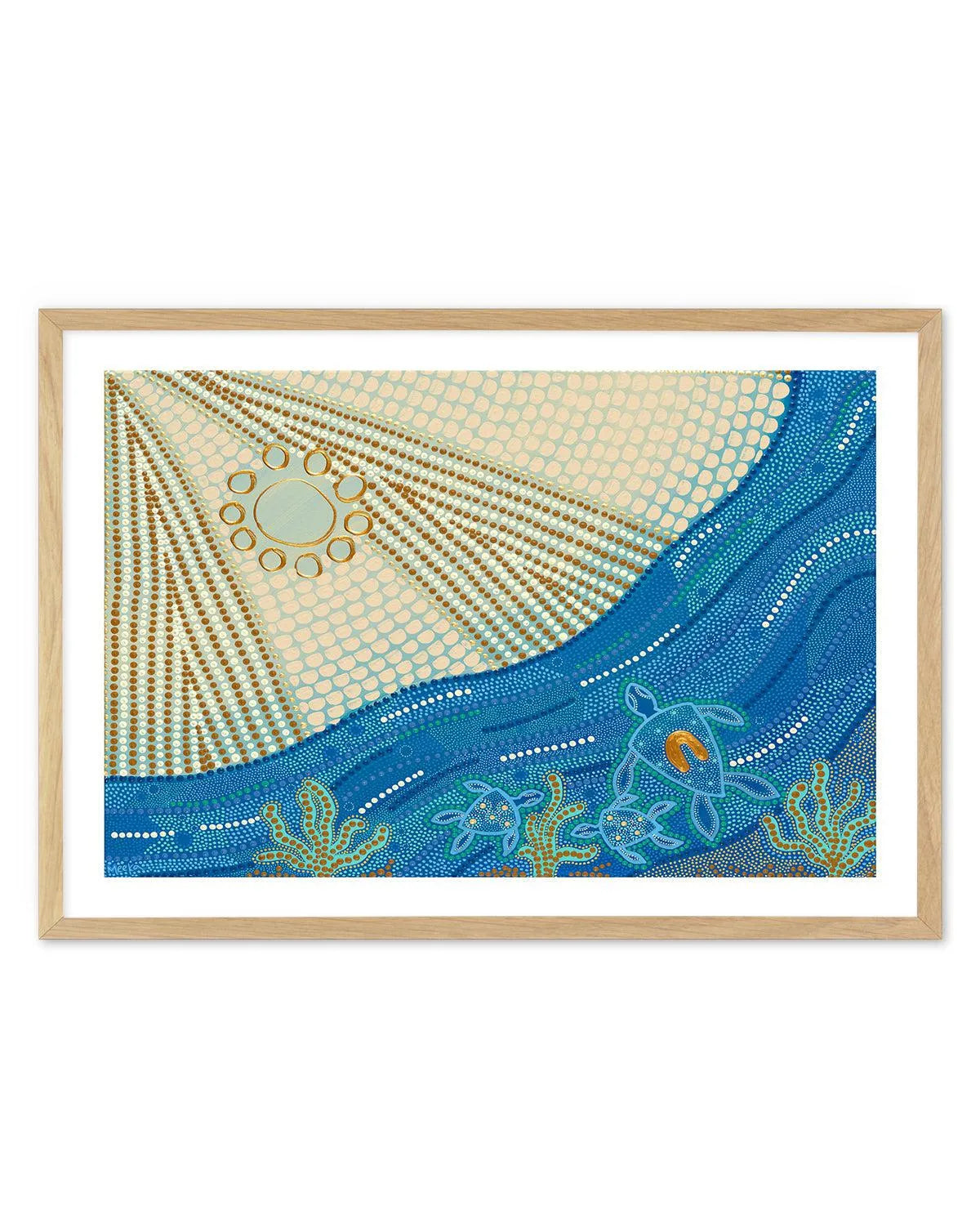 Guided By Grandma By Domica Hill Art Print-PRINT-Olive et Oriel-Domica Hill-A5 | 5.8" x 8.3" | 14.8 x 21cm-Oak-With White Border-Buy-Australian-Art-Prints-Online-with-Olive-et-Oriel-Your-Artwork-Specialists-Austrailia-Decorate-With-Coastal-Photo-Wall-Art-Prints-From-Our-Beach-House-Artwork-Collection-Fine-Poster-and-Framed-Artwork