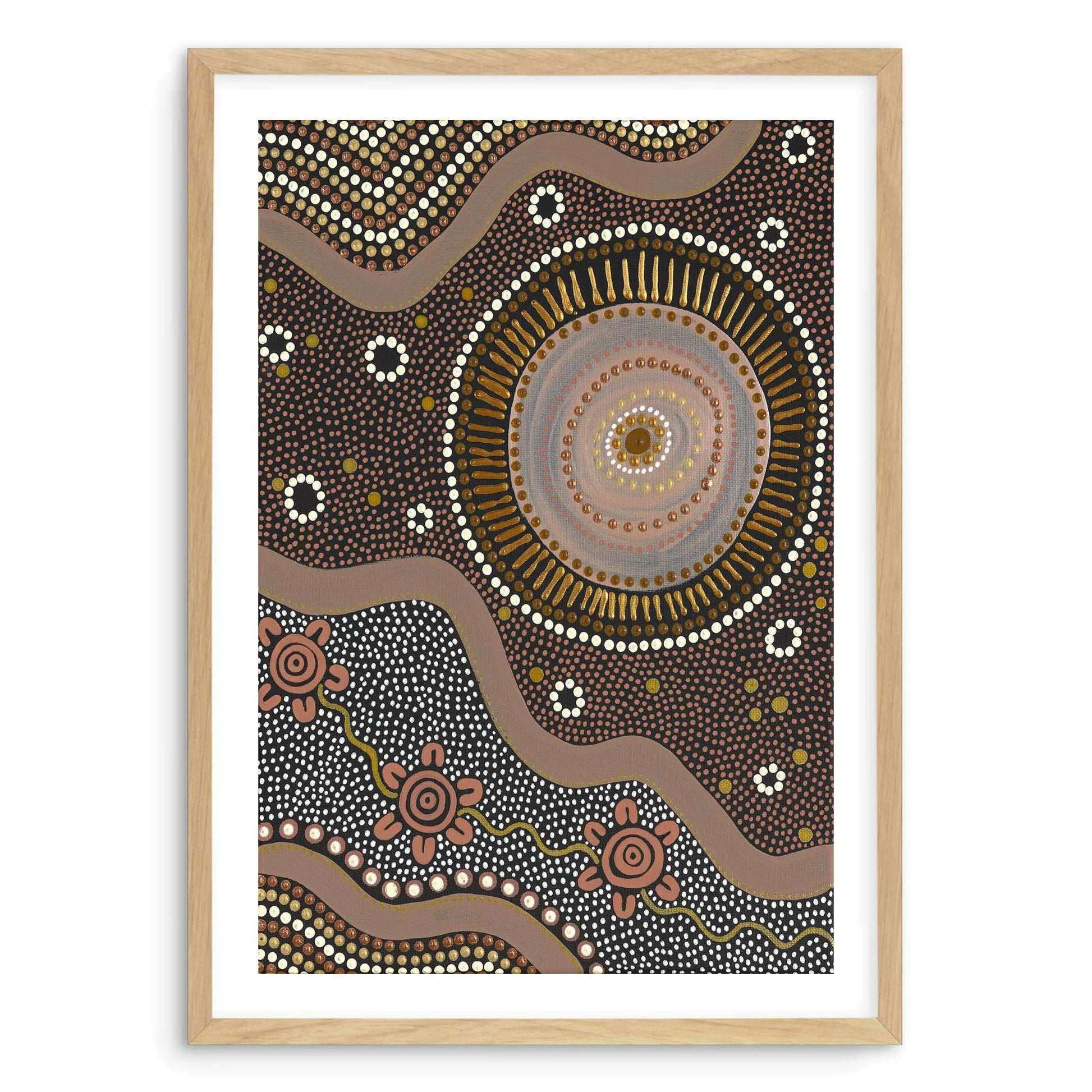 Guided By The Sun By Domica Hill Art Print-PRINT-Olive et Oriel-Domica Hill-A5 | 5.8" x 8.3" | 14.8 x 21cm-Oak-With White Border-Buy-Australian-Art-Prints-Online-with-Olive-et-Oriel-Your-Artwork-Specialists-Austrailia-Decorate-With-Coastal-Photo-Wall-Art-Prints-From-Our-Beach-House-Artwork-Collection-Fine-Poster-and-Framed-Artwork