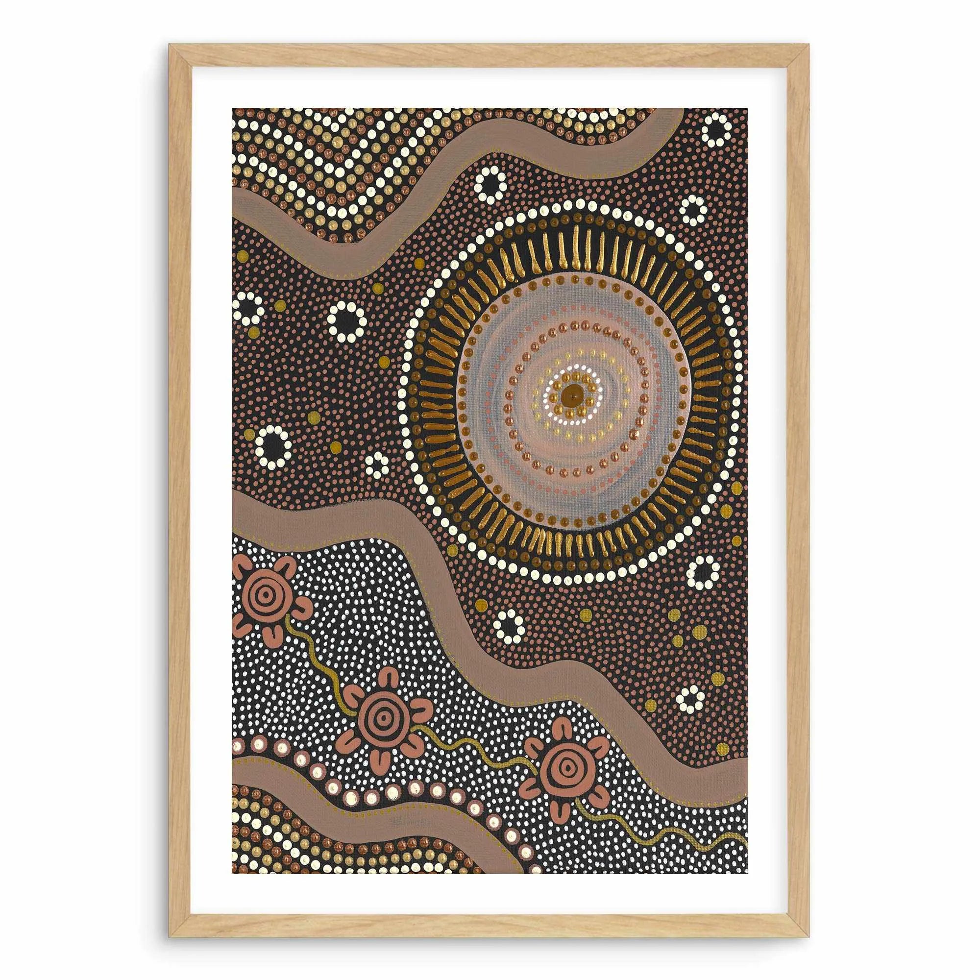 Guided By The Sun By Domica Hill Art Print-PRINT-Olive et Oriel-Domica Hill-A5 | 5.8" x 8.3" | 14.8 x 21cm-Oak-With White Border-Buy-Australian-Art-Prints-Online-with-Olive-et-Oriel-Your-Artwork-Specialists-Austrailia-Decorate-With-Coastal-Photo-Wall-Art-Prints-From-Our-Beach-House-Artwork-Collection-Fine-Poster-and-Framed-Artwork