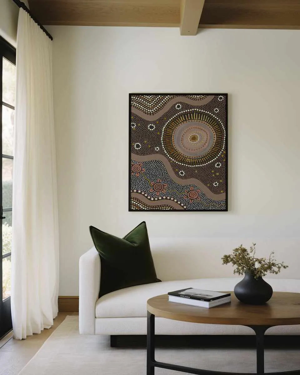 Guided by the Sun by Domica Hill | Framed Canvas Art Print from Olive et Oriel where you can shop wallpaper and artworks online