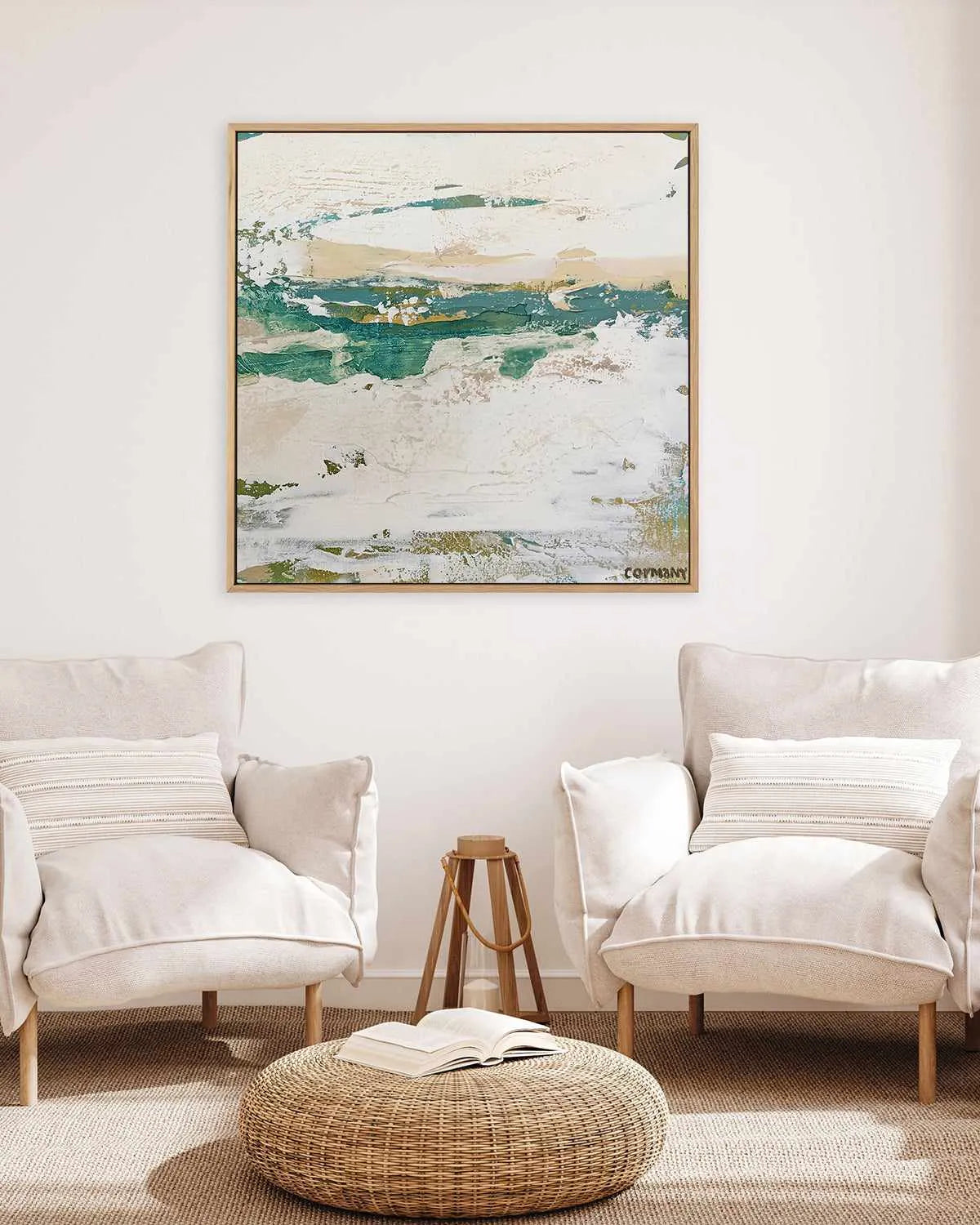 Gulf Tides II by Claire Cormany | Framed Canvas Art Print from Olive et Oriel where you can shop wallpaper and artworks online