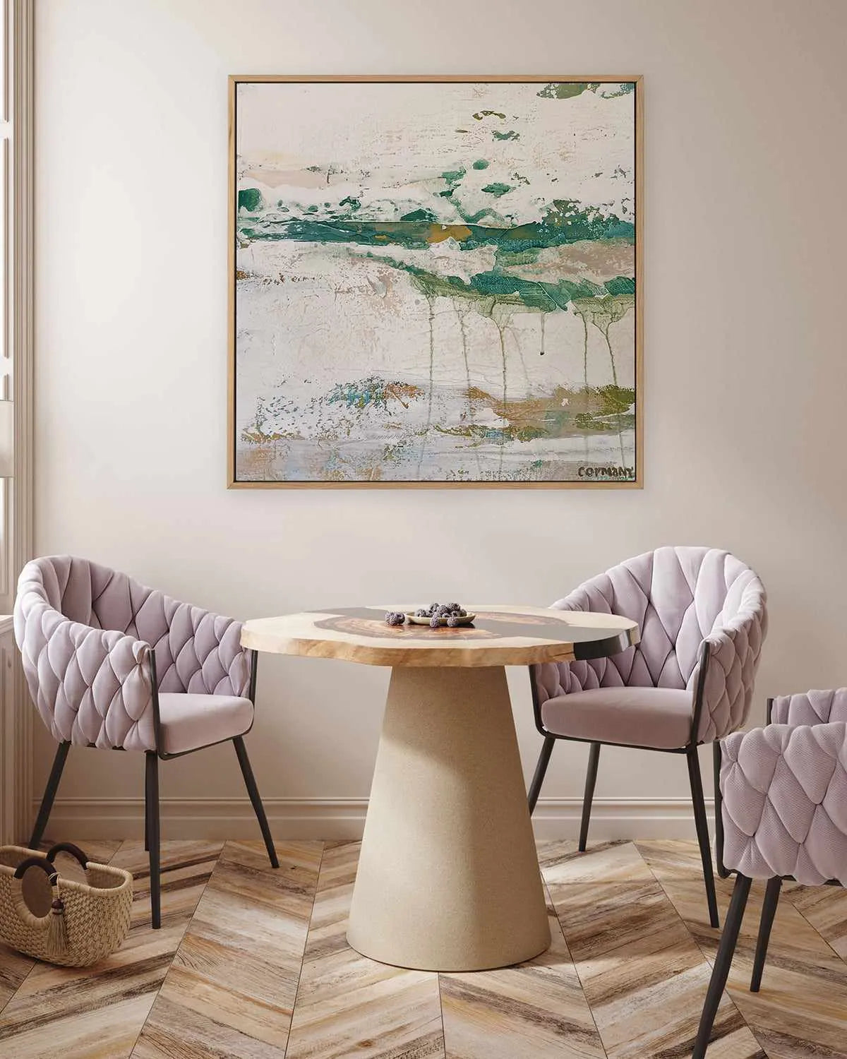 Gulf Tides I by Claire Cormany | Framed Canvas Art Print from Olive et Oriel where you can shop wallpaper and artworks online