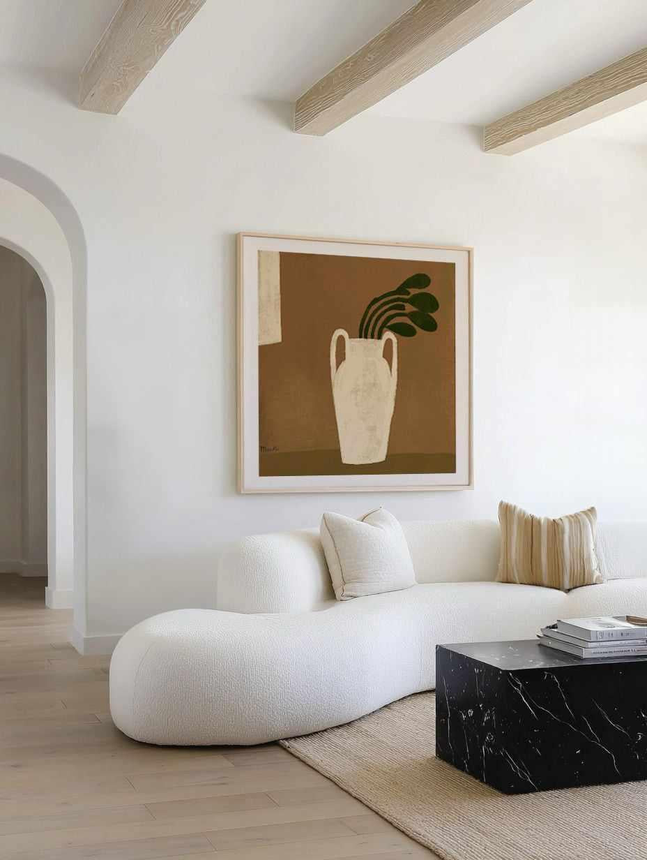 Gust of Wind Neutrals by Marco Marella | Art Print from Olive et Oriel where you can shop wallpaper and artworks online