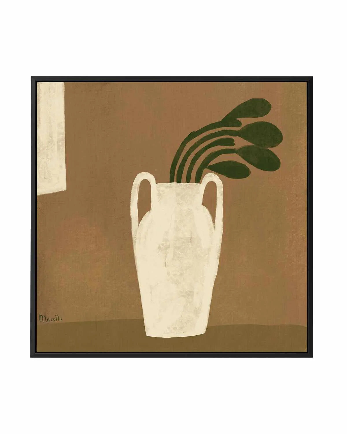 Gust of Wind Neutrals by Marco Marella | Framed Canvas Art Print from Olive et Oriel where you can shop wallpaper and artworks online