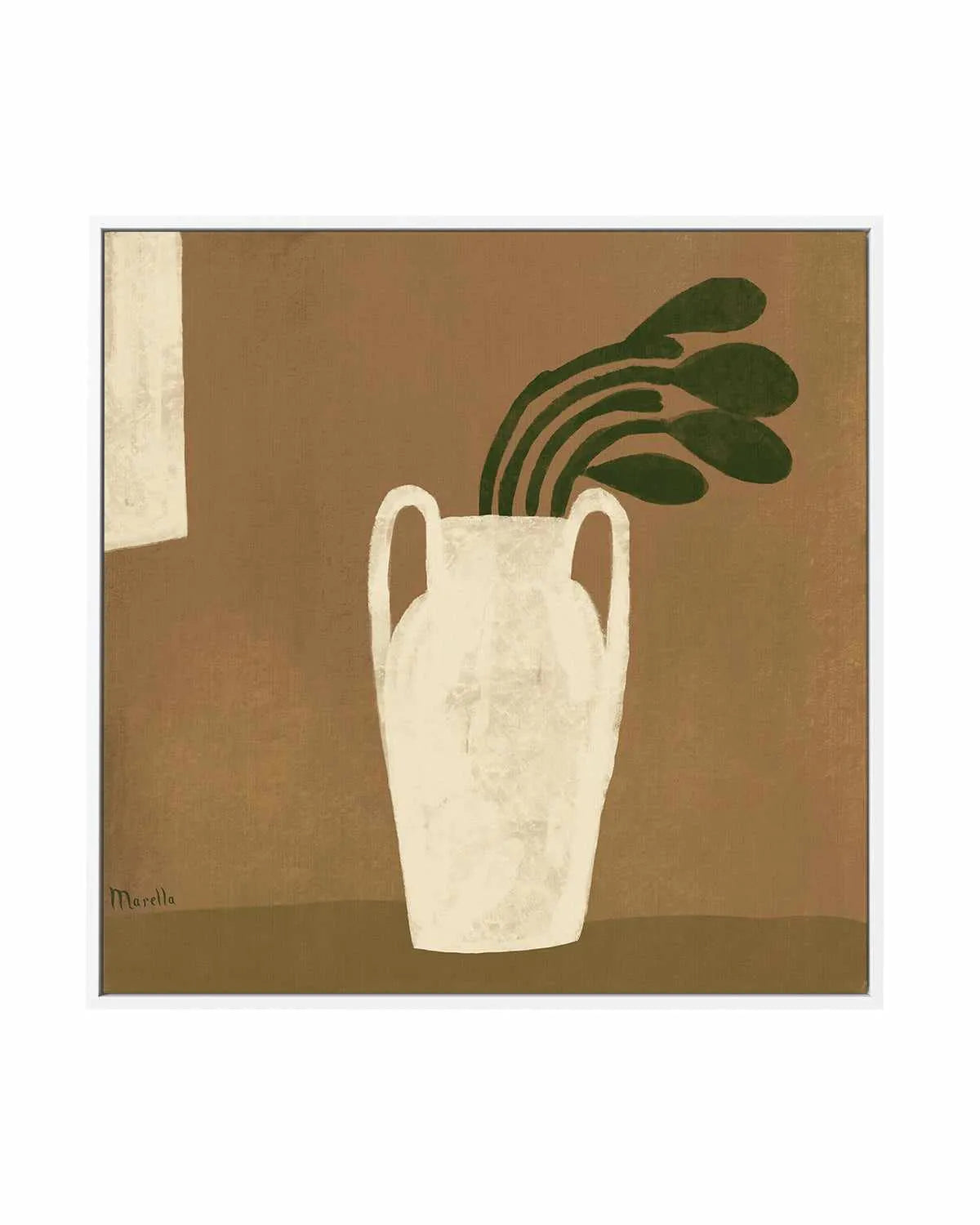 Gust of Wind Neutrals by Marco Marella | Framed Canvas Art Print from Olive et Oriel where you can shop wallpaper and artworks online