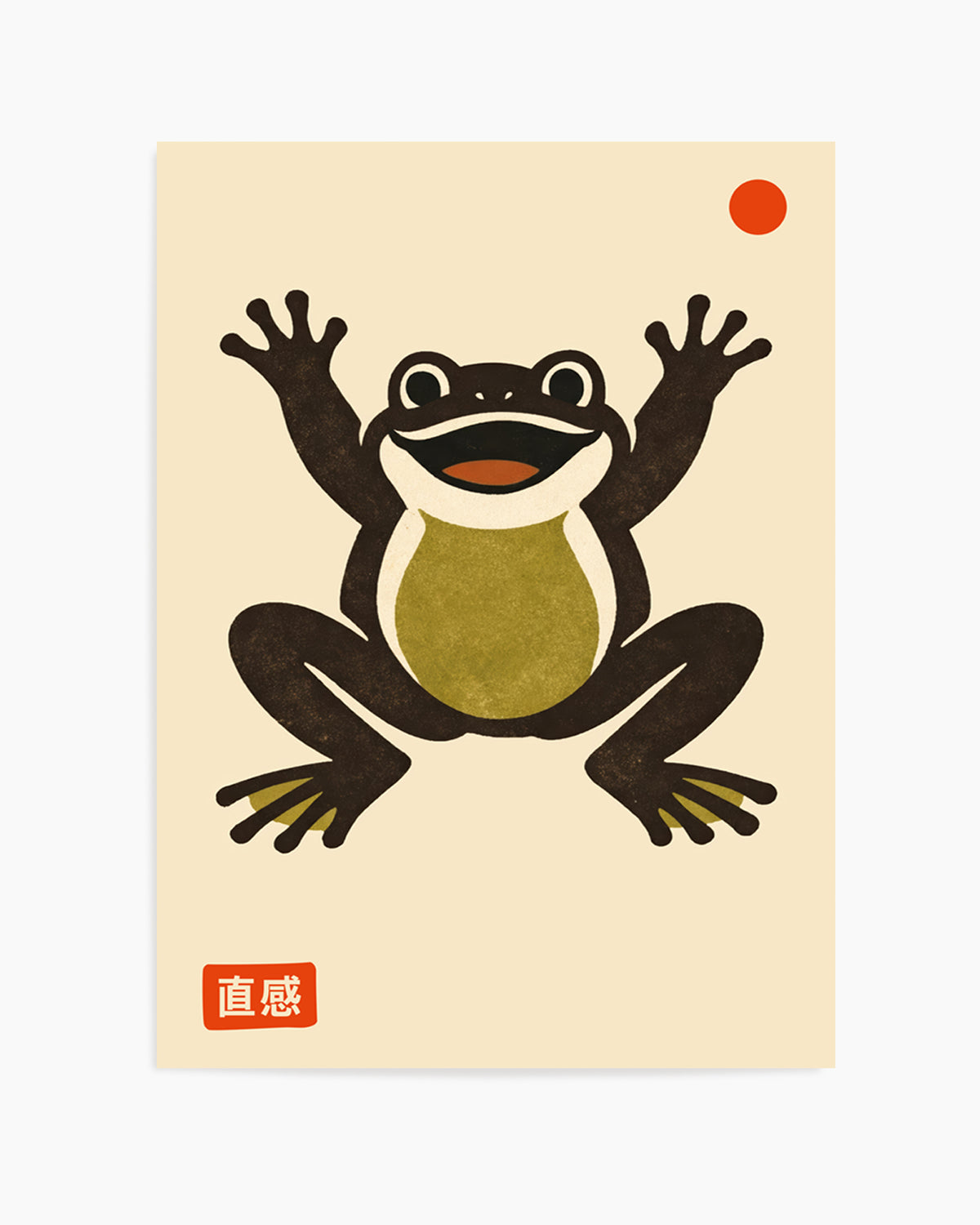 Happy Frog Red Dot by Patryk Krygowski | Art Print