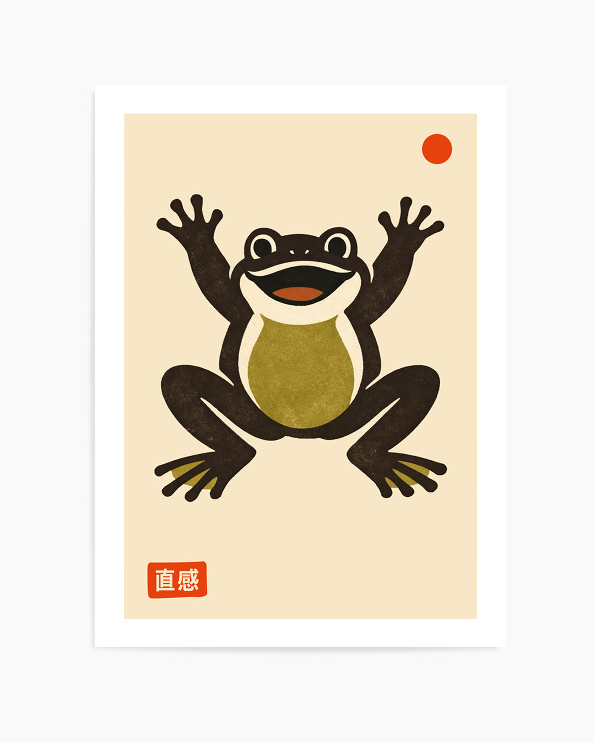 Happy Frog Red Dot by Patryk Krygowski | Art Print
